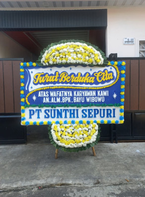 Papan Bunga Duka di Mudal